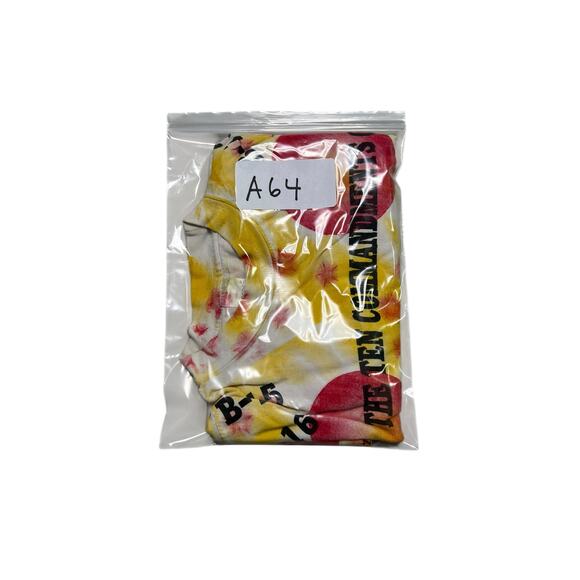 Vintage 80s AOP The Ten Commandments of BINGO Tie Dye‎ Bright Comedy T-Shirt - L - Picture 7 of 7